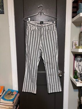 BDG Black & White Striped Pants